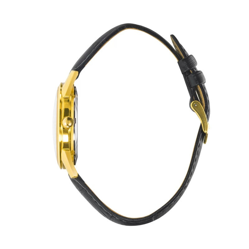 Montre Lip Himalaya SAV 35mm Édition Spéciale - Doré Cuir Noir