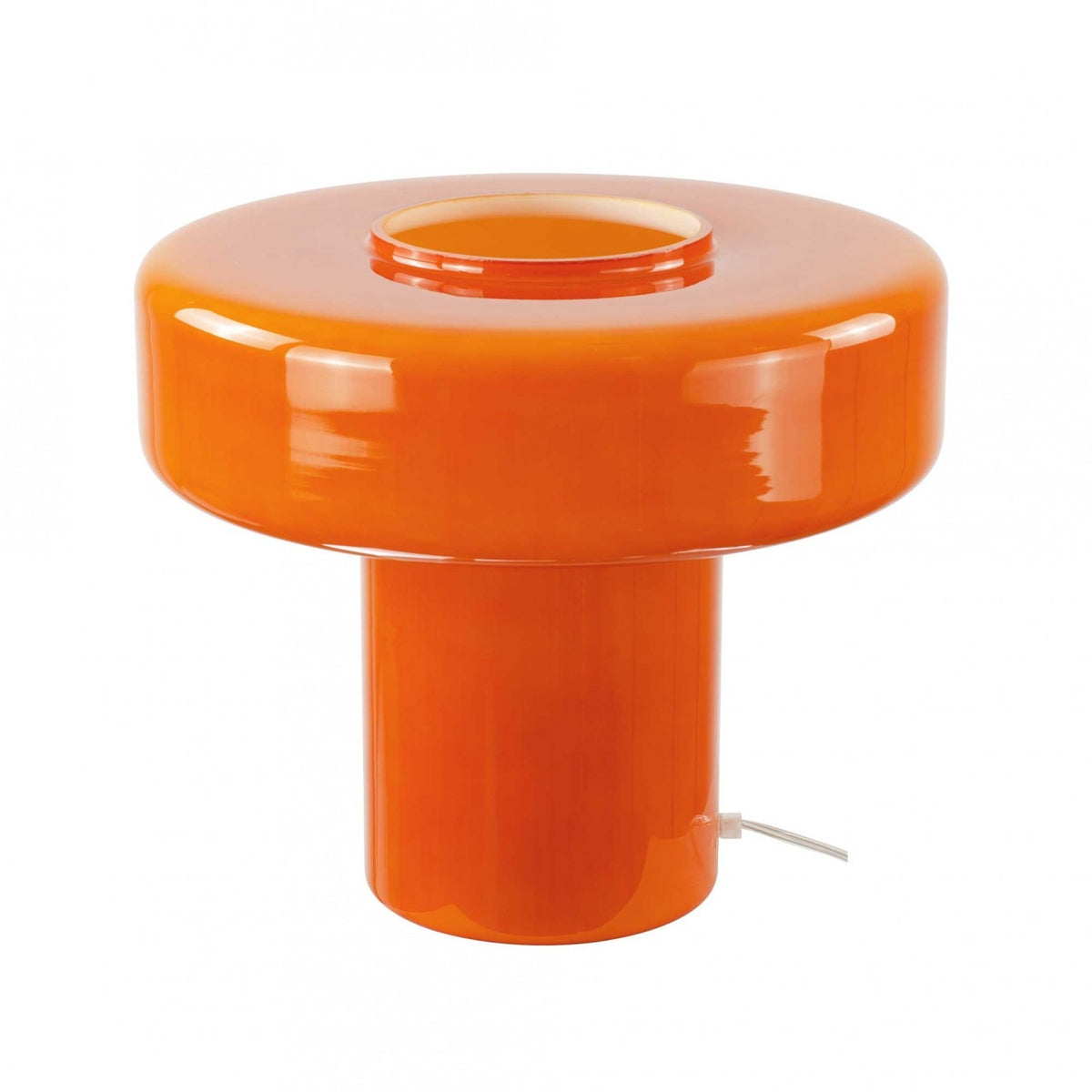 Lampe à Poser Foza Maxi Orange - Design Champignon XXL Ø35cm