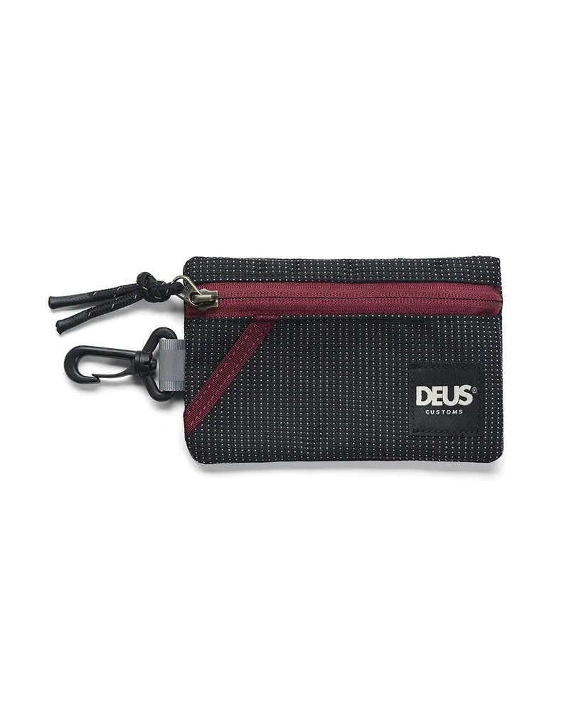 Pochette à Monnaie Deus Morris Noire - Nylon Zippée