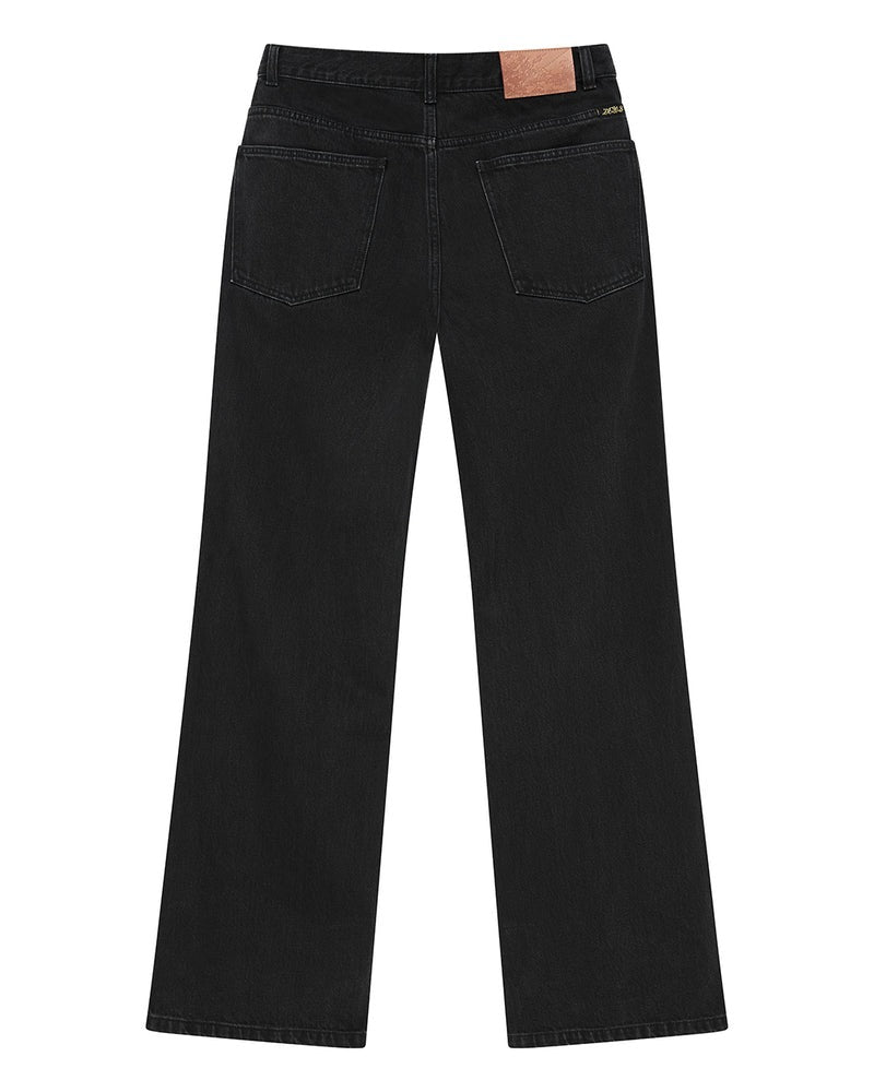 Jean Bootcut Deus Curve Line Washed Black - Coton