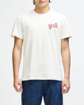 T-shirt Deus Global Spark Blanc Vintage - Coton Bio Peigné Coupe Box